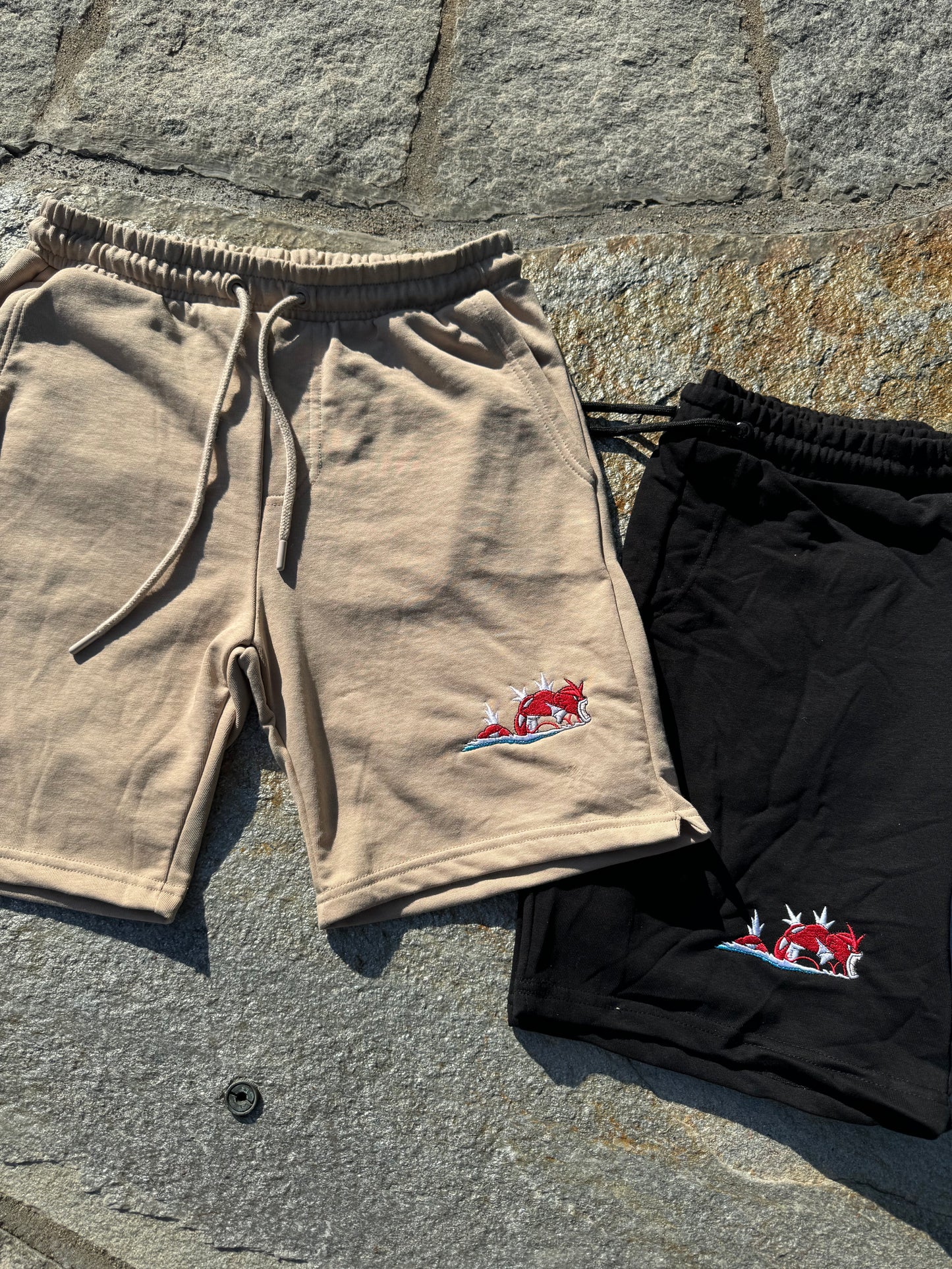 Shiny Gyarados embroidered Shorts