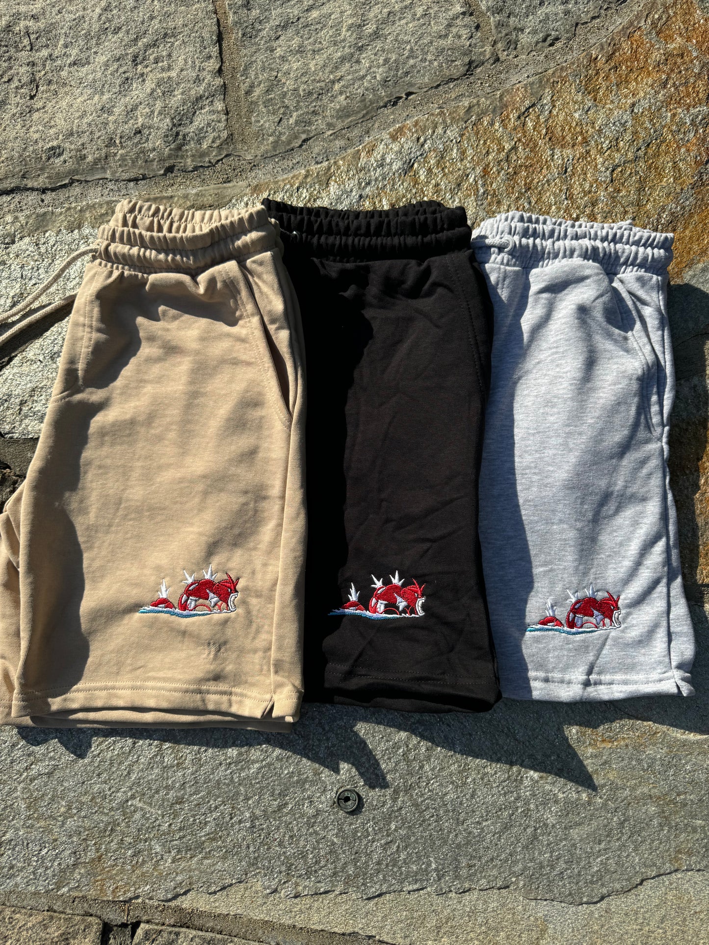 Shiny Gyarados embroidered Shorts