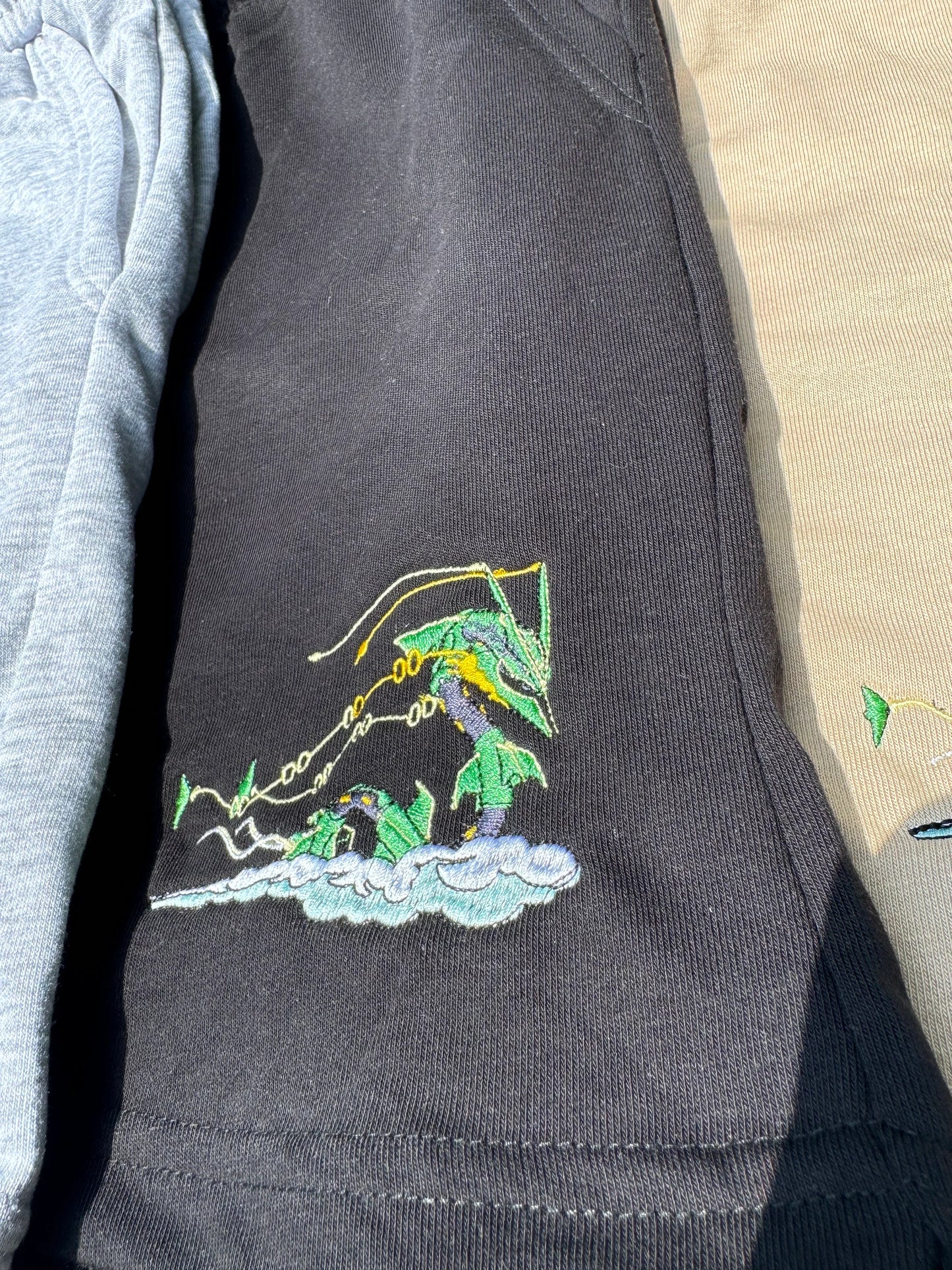 Mega Rayquaza Embroiderd Shorts