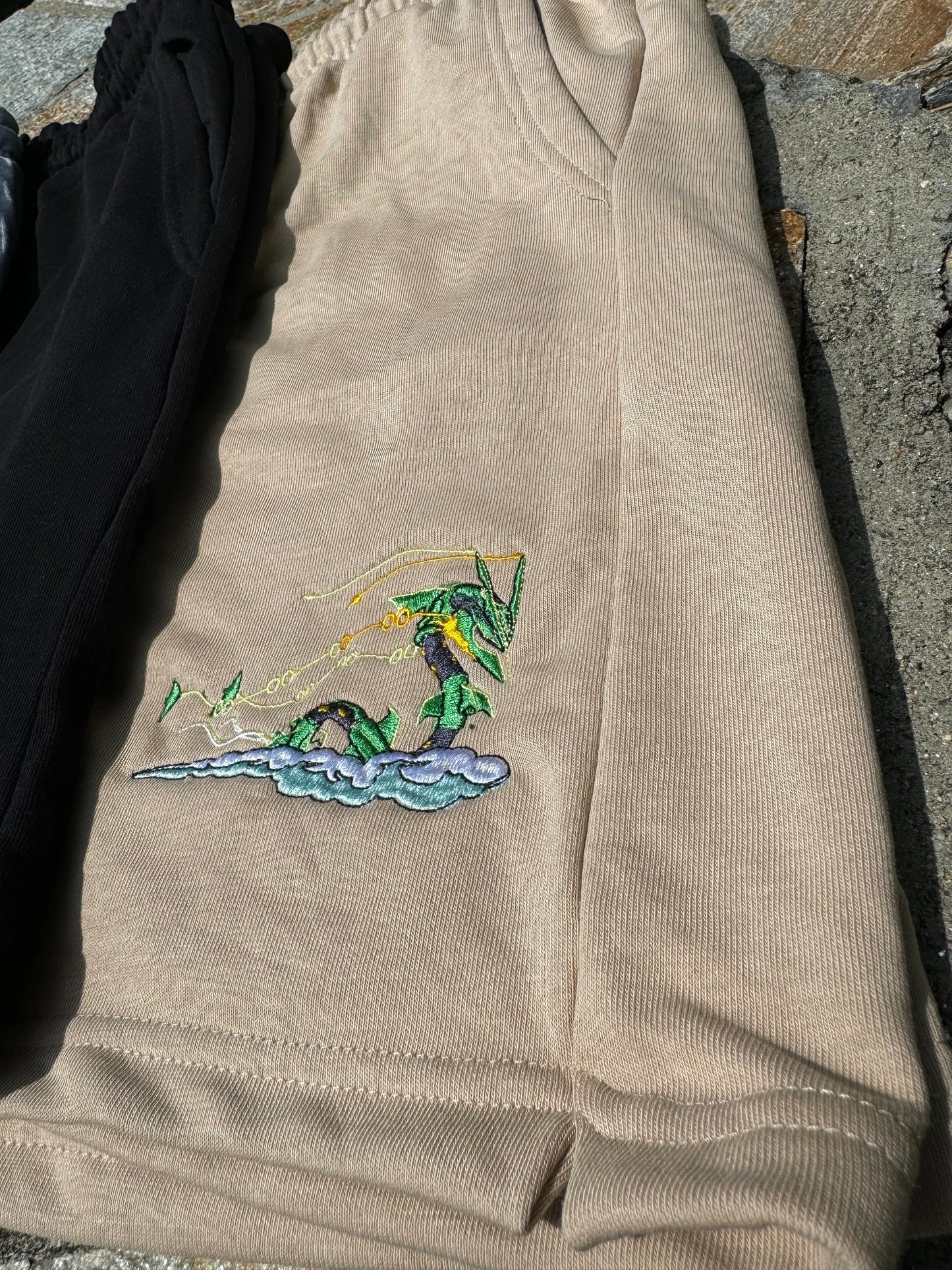 Mega Rayquaza Embroiderd Shorts